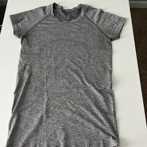 brand new grey lululemon swiftly tech short sleeve!